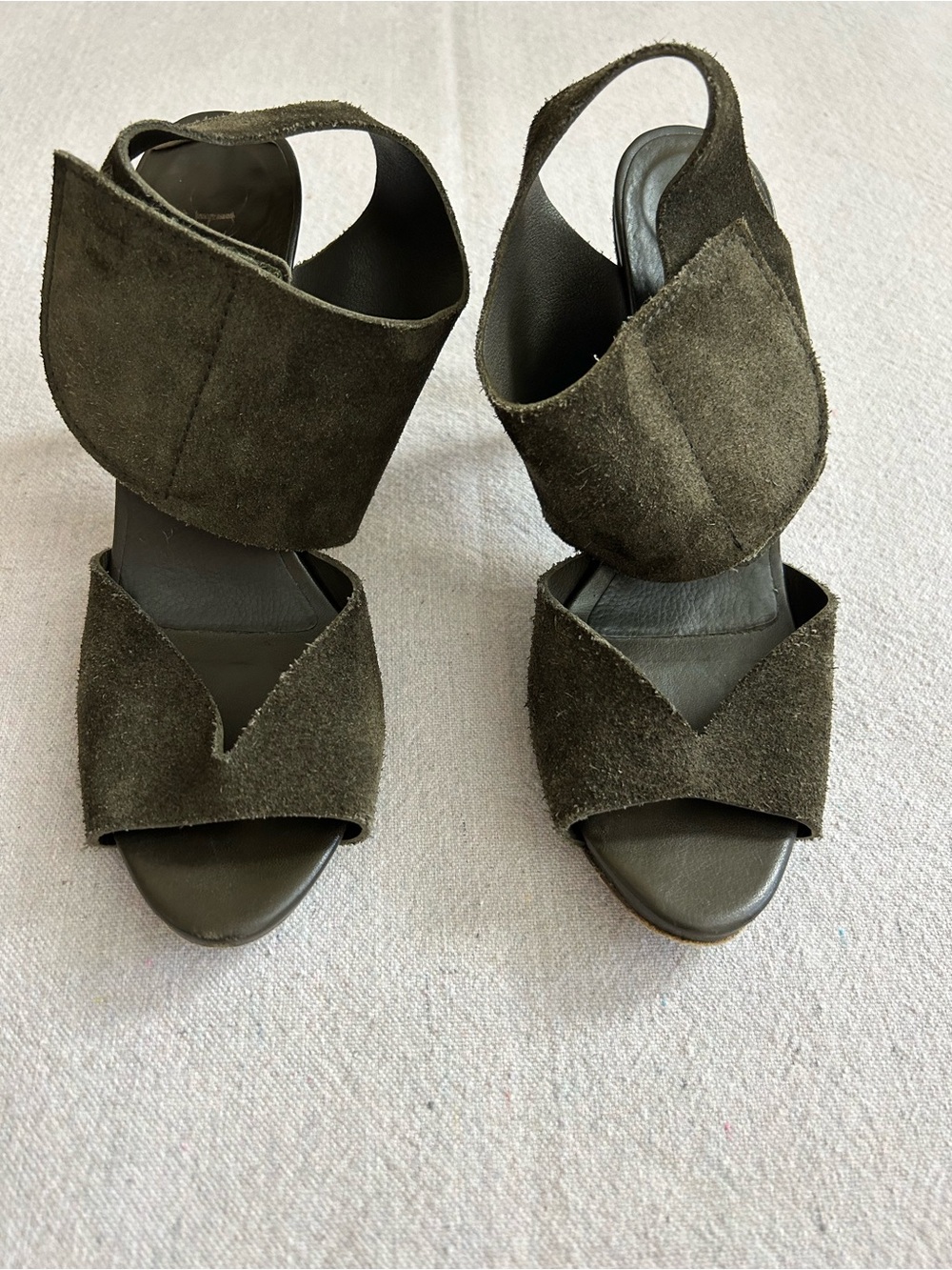 Pedro Garcia Sissel Ankle Cuff Sandal, Olive